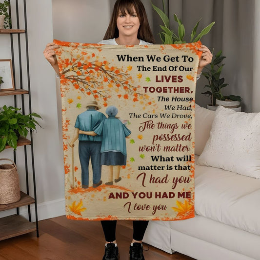 When We Get To The End Of Our Lives Together Blanket – Sentimental Coral Fleece