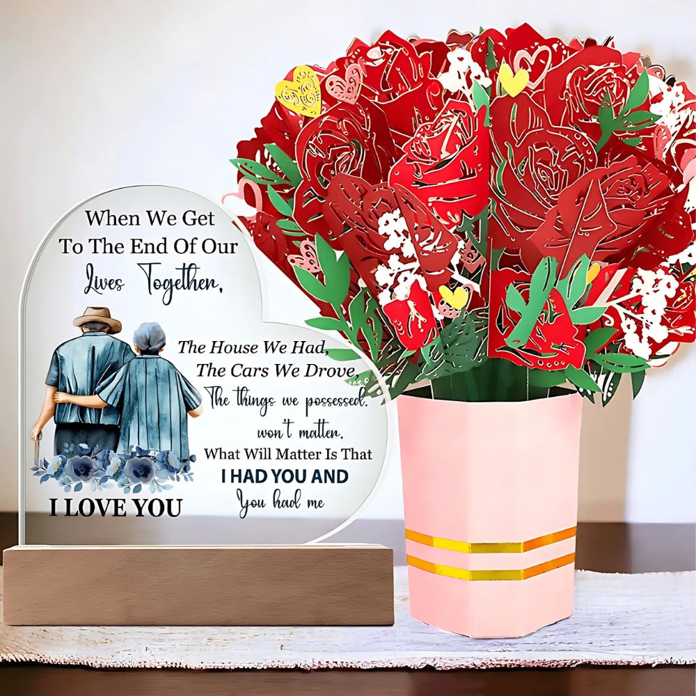 End of Our Lives Together – Meaningful Gift Set with Keepsake Bouquet