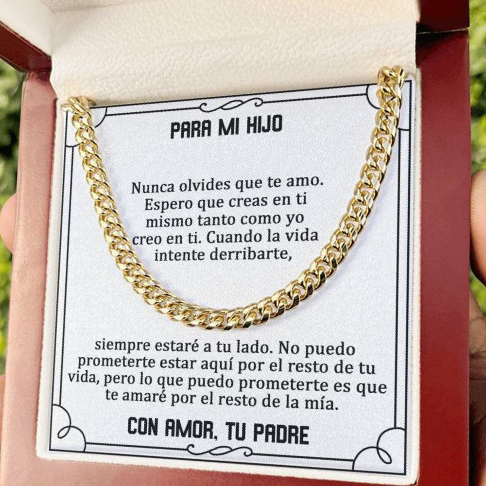 Para Mi Hijo Nunca Olvides (Cuban Chain)