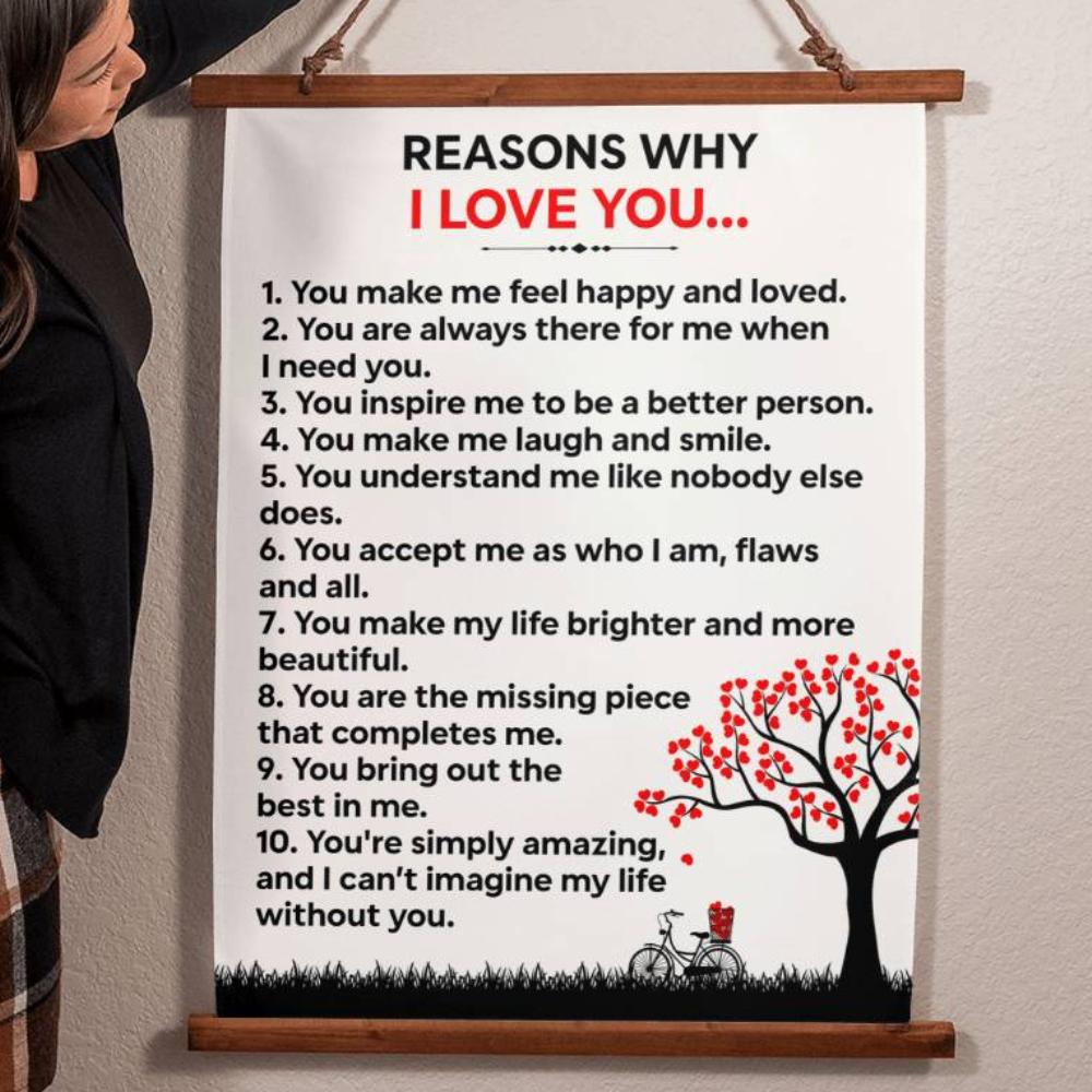 Reasons Why I Love You (Wall Tapestry)