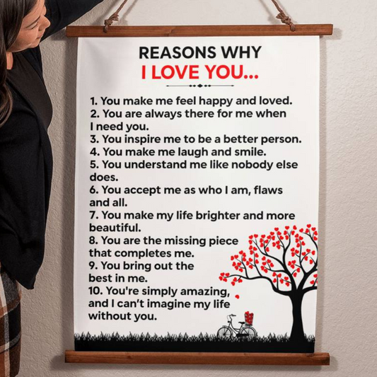 Reasons Why I Love You (Wall Tapestry)