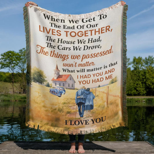 End of Our Lives Together – Woven Blanket Gift