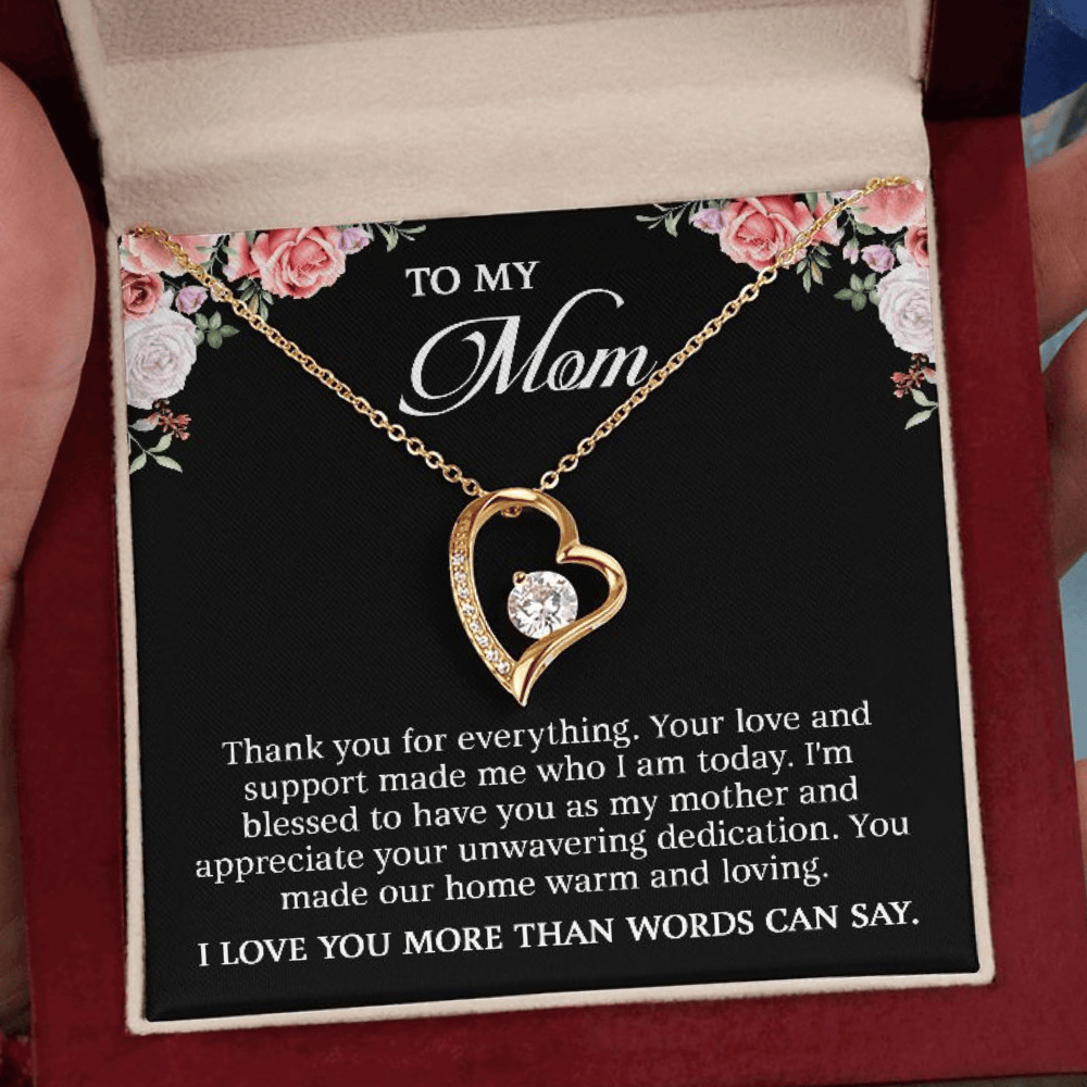 To My Mom - I Love You More Than Words (Necklace)