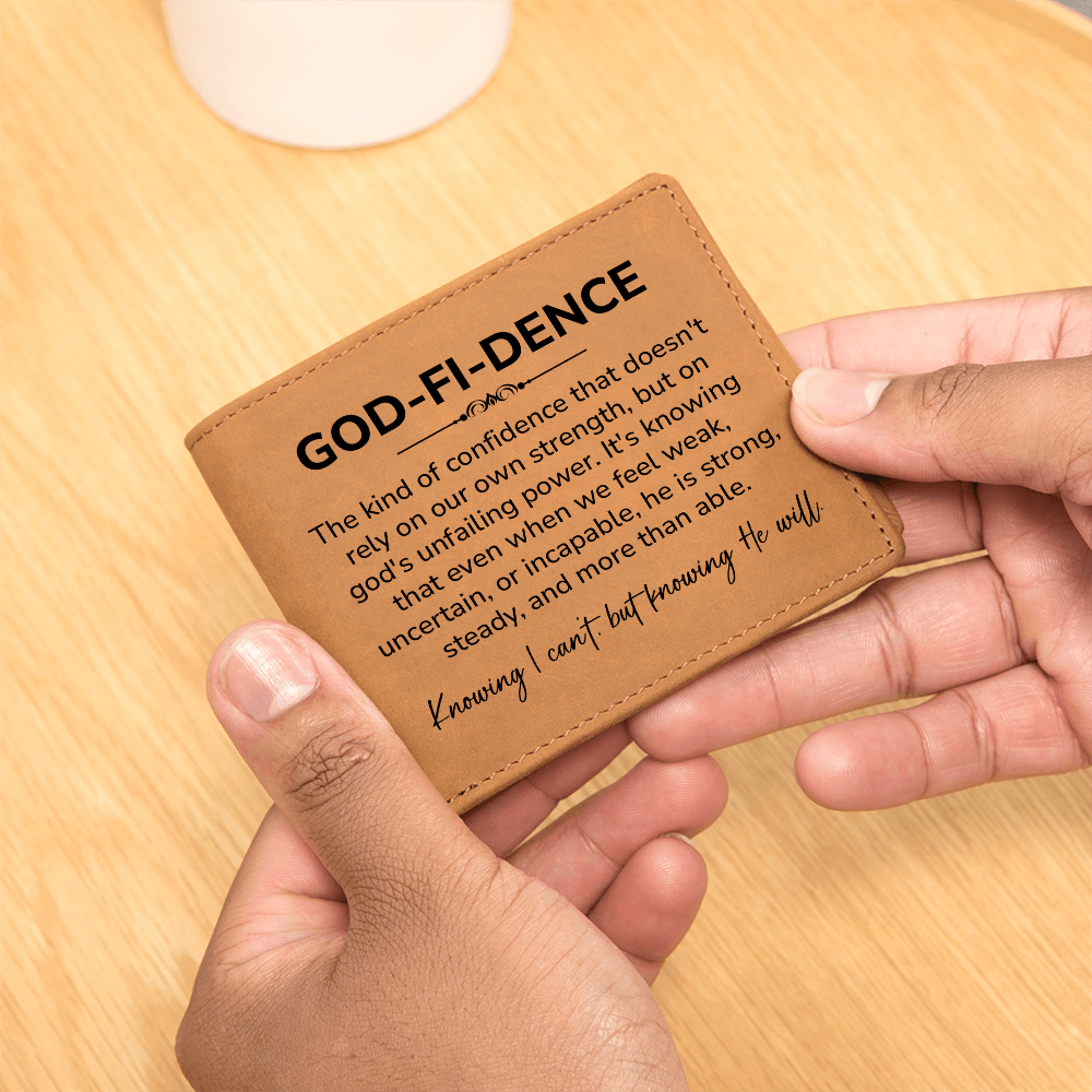 God-Fi-Dence Leather Wallet – Christian Leather Wallet