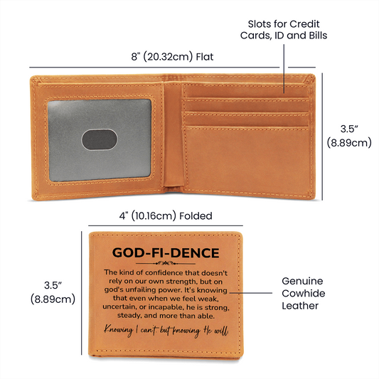 God-Fi-Dence Leather Wallet – Christian Leather Wallet