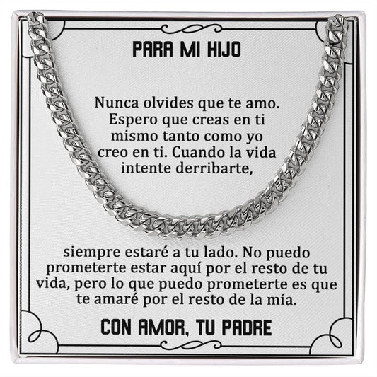 Para Mi Hijo Nunca Olvides (Cuban Chain)