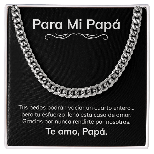 Para Mi Papá – Collar Divertido y Emotivo en Español
