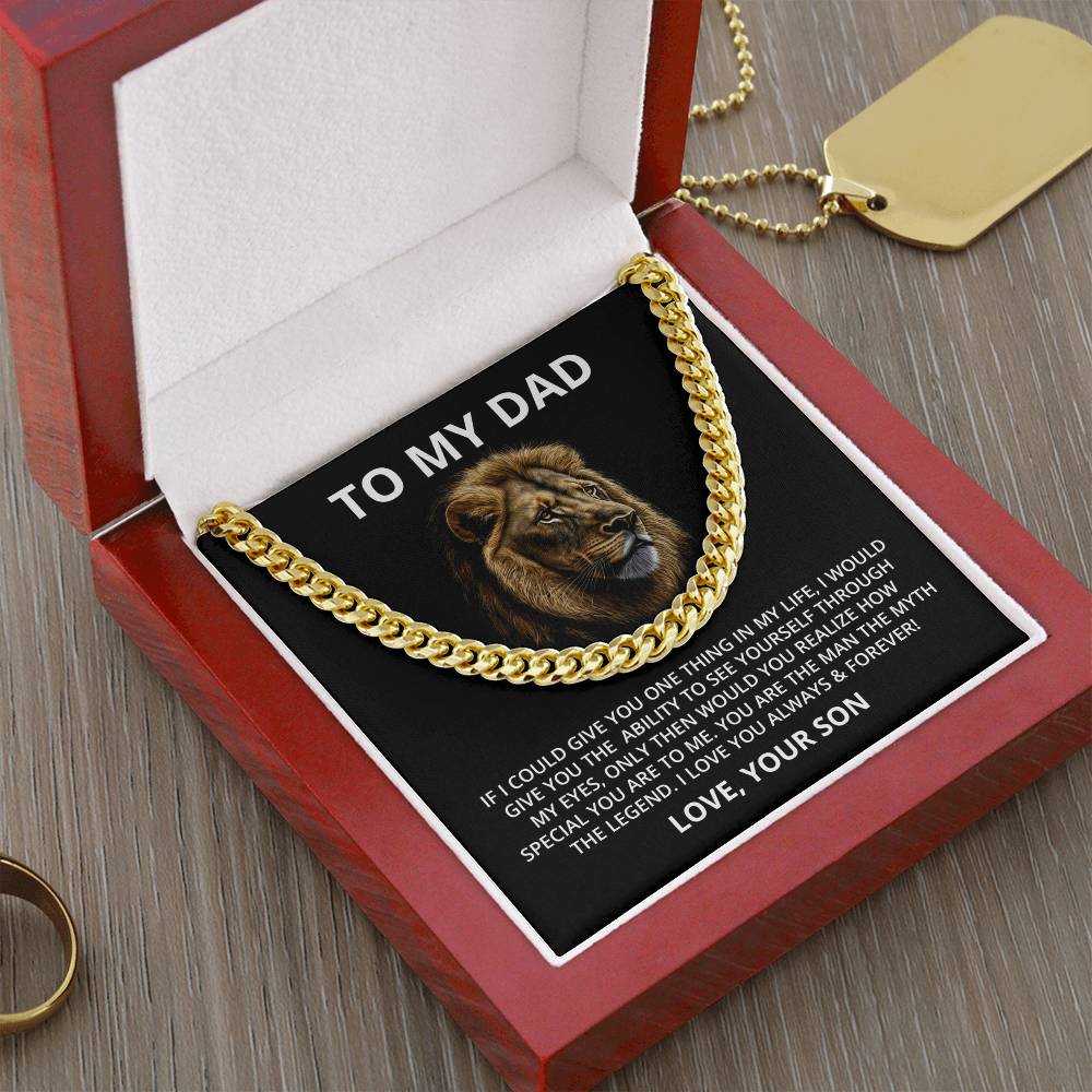 Dad - The Man The Myth The Legend (Cuban Link Chain)