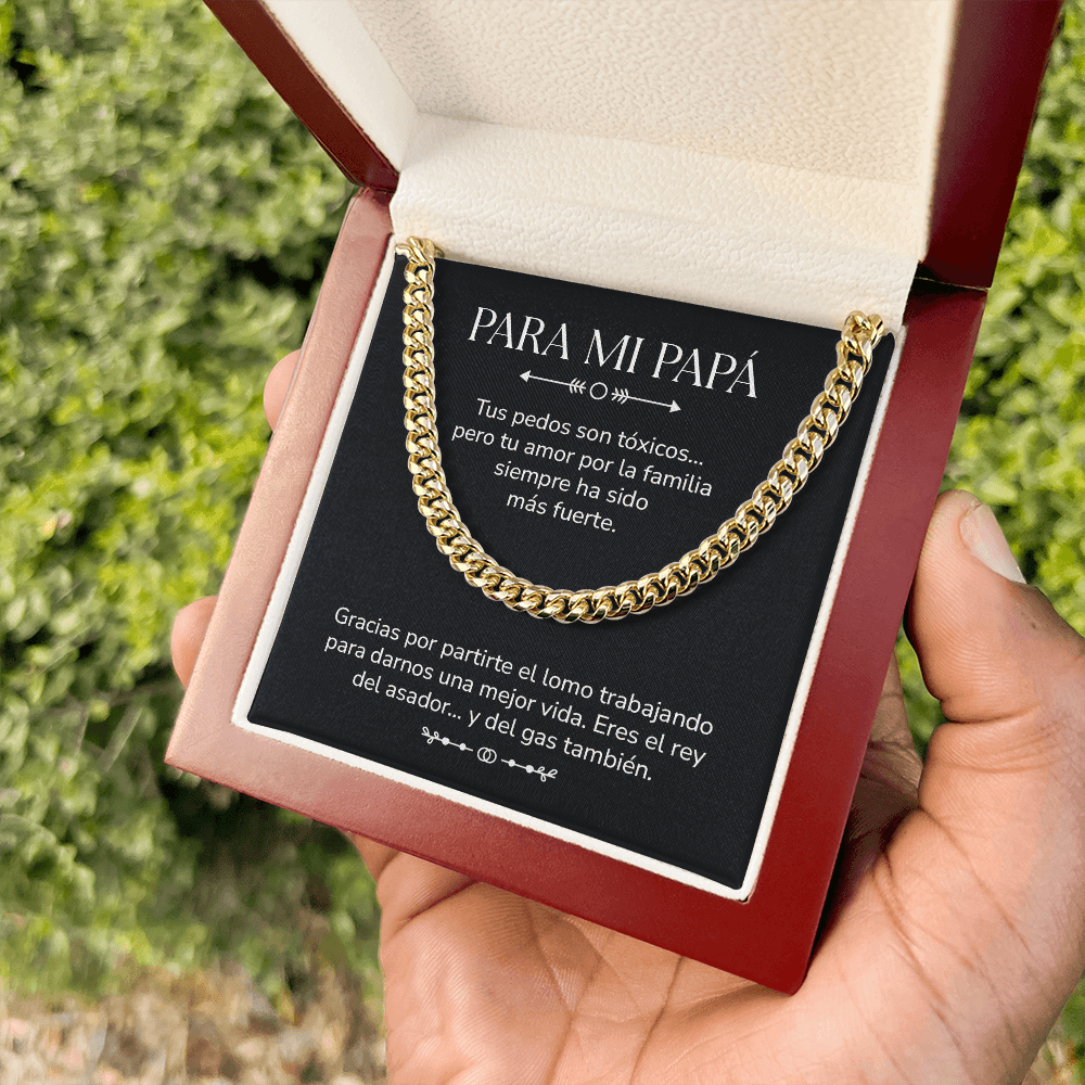 Para Mi Papá – Collar Cubano Divertido Para Papás Mexicanos
