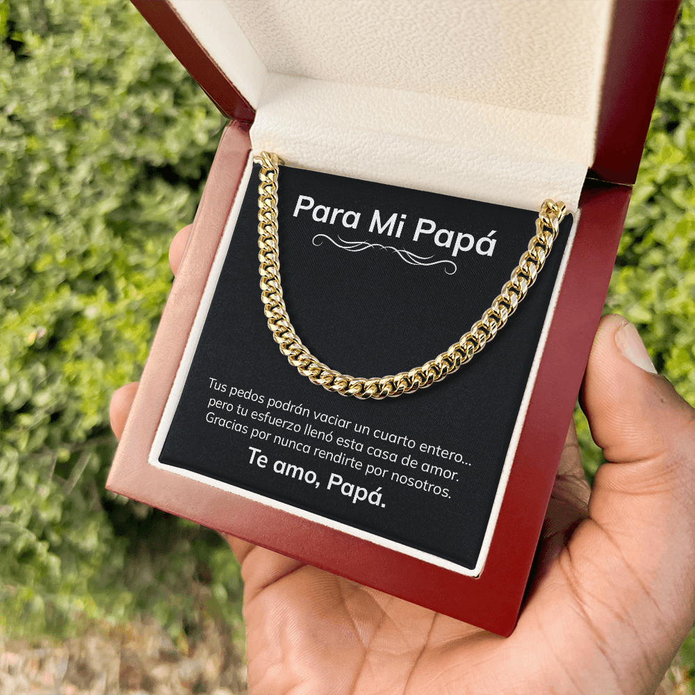 Para Mi Papá – Collar Divertido y Emotivo en Español