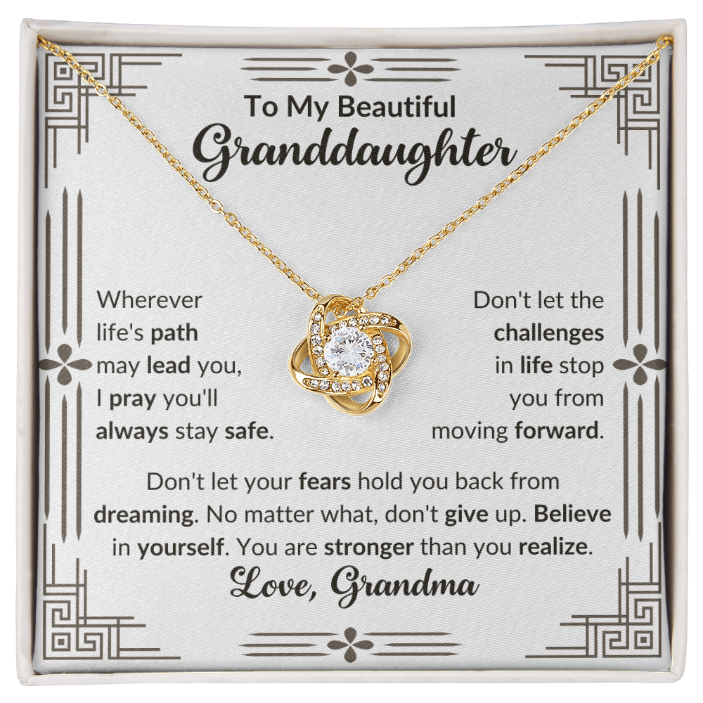 To My Beautiful Granddaughter - Believe In Yourself (Necklace)