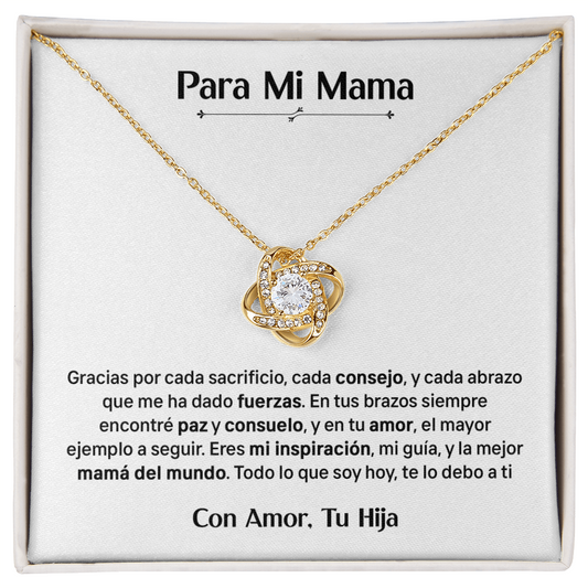 Para Mi Mama - Con Amor Tu Hija (Collar)