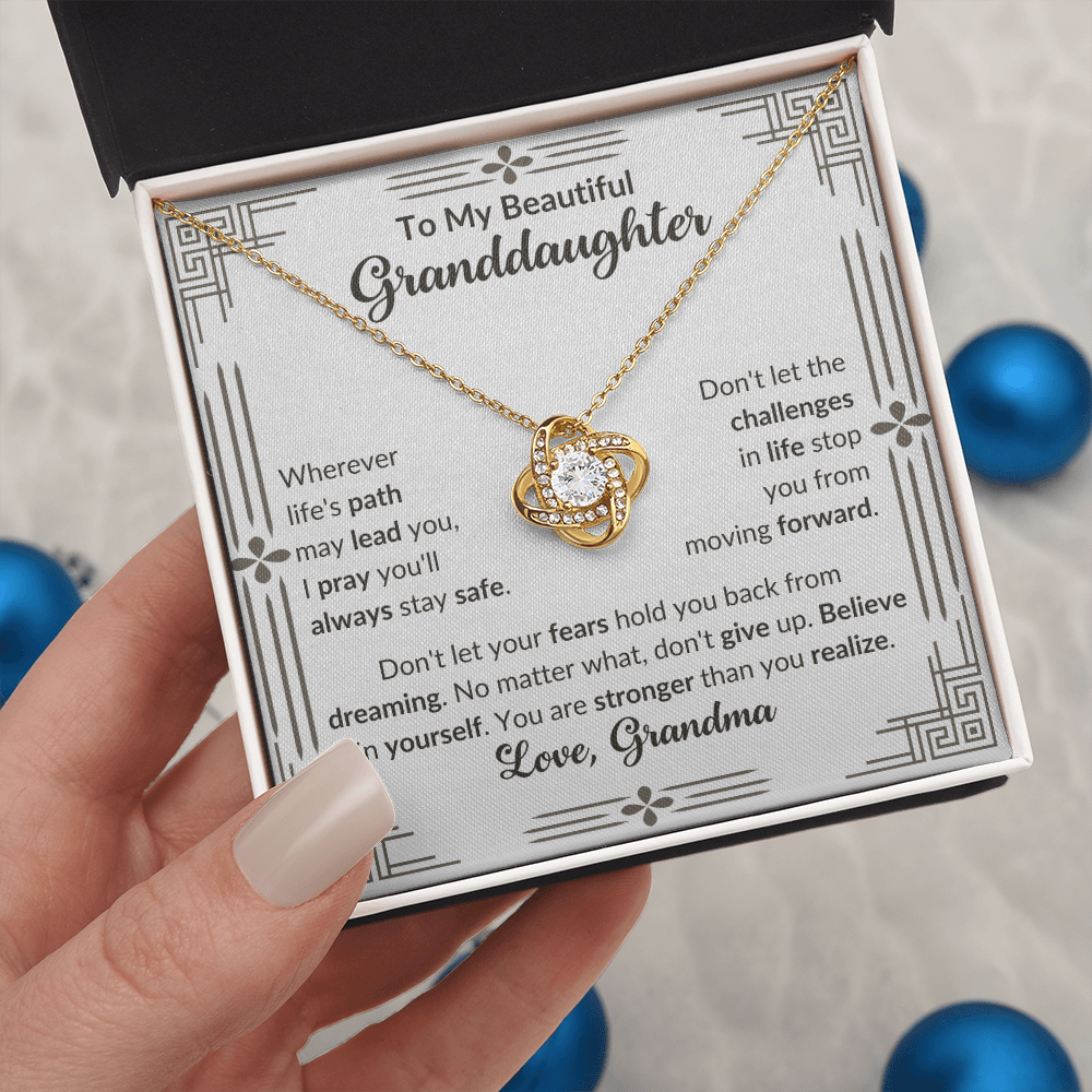 To My Beautiful Granddaughter - Believe In Yourself (Necklace)