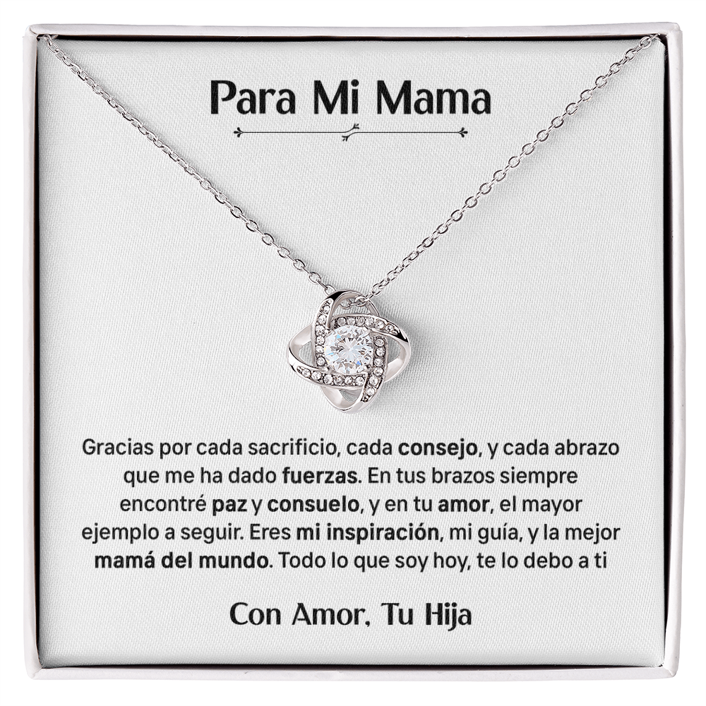 Para Mi Mama - Con Amor Tu Hija (Collar)