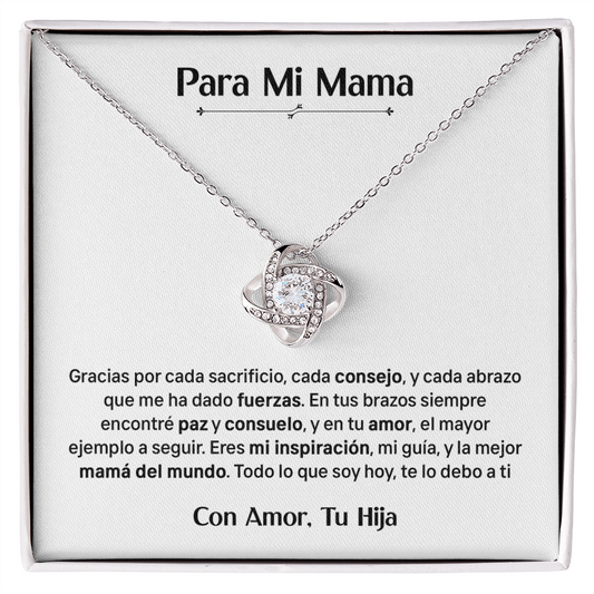 Para Mi Mama - Con Amor Tu Hija (Collar)