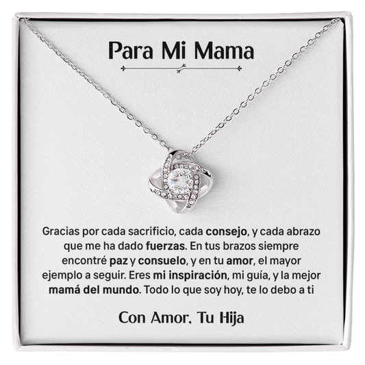 Para Mi Mama - Con Amor Tu Hija (Collar)