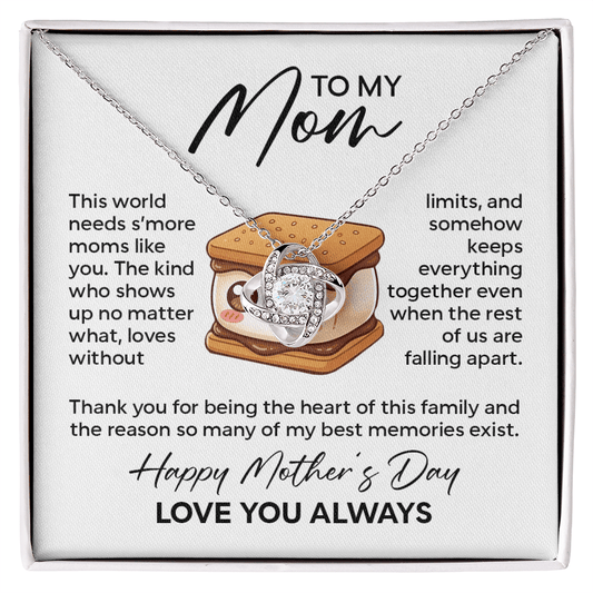To My Mom Necklace – This World Needs S'more Moms Like You