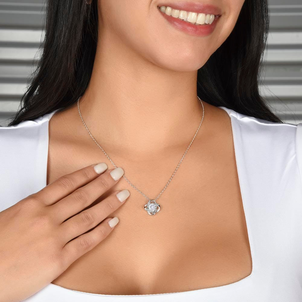 Pastor's Wife Necklace – Love Knot Jewelry Gift from Husband or Church