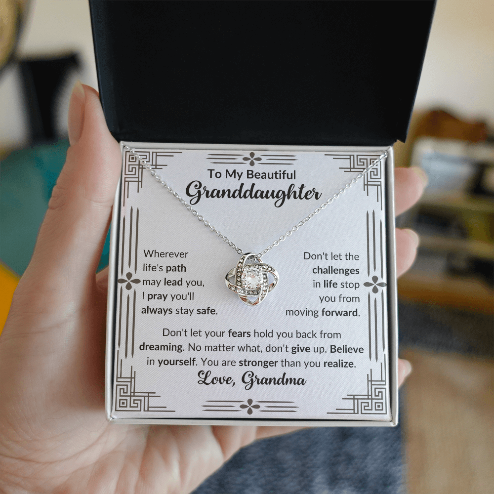 To My Beautiful Granddaughter - Believe In Yourself (Necklace)