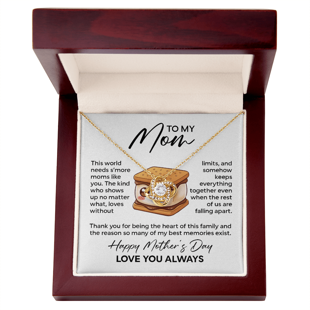 To My Mom Necklace – This World Needs S'more Moms Like You