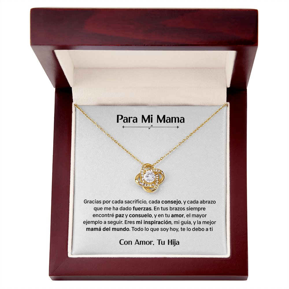 Para Mi Mama - Con Amor Tu Hija (Collar)