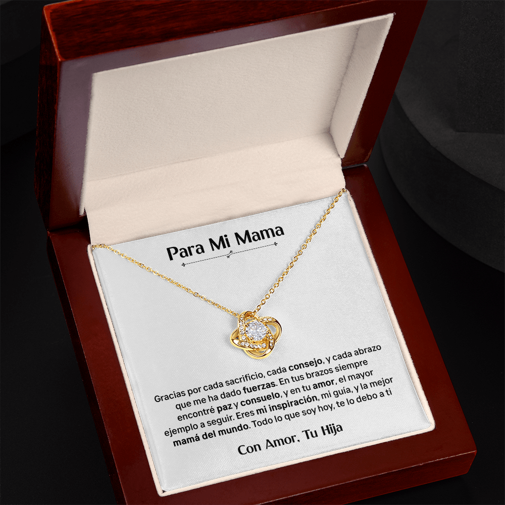 Para Mi Mama - Con Amor Tu Hija (Collar)
