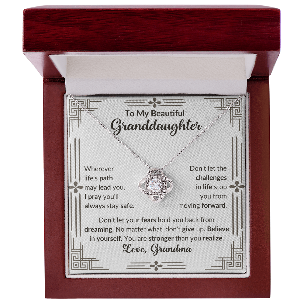 To My Beautiful Granddaughter - Believe In Yourself (Necklace)