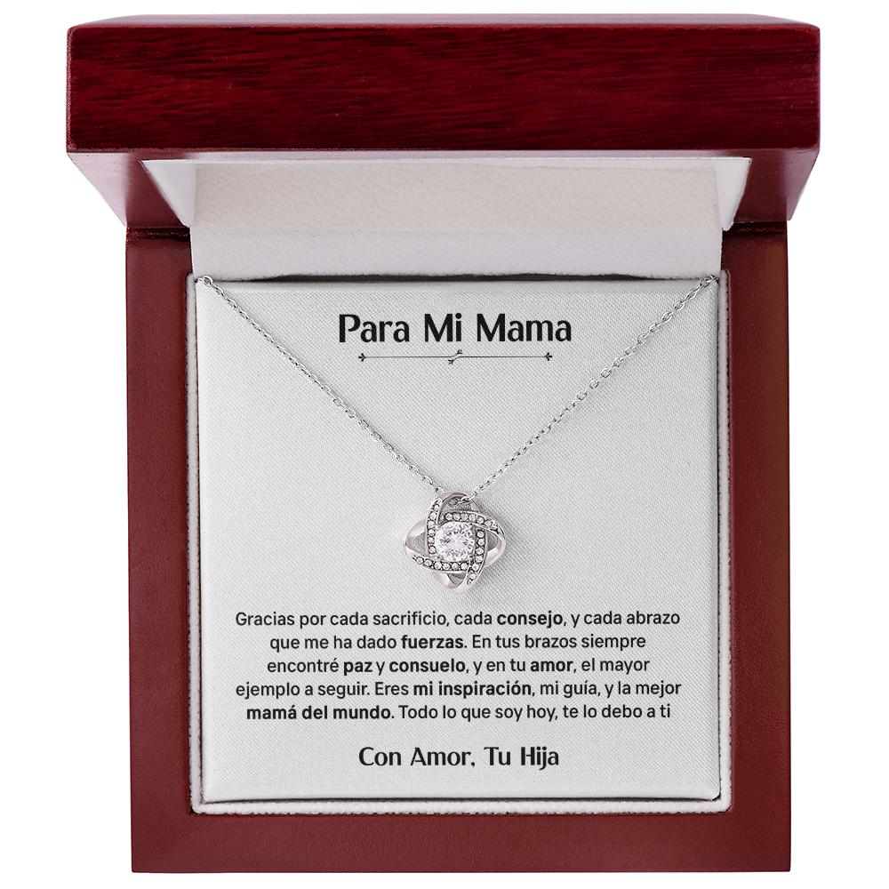 Para Mi Mama - Con Amor Tu Hija (Collar)