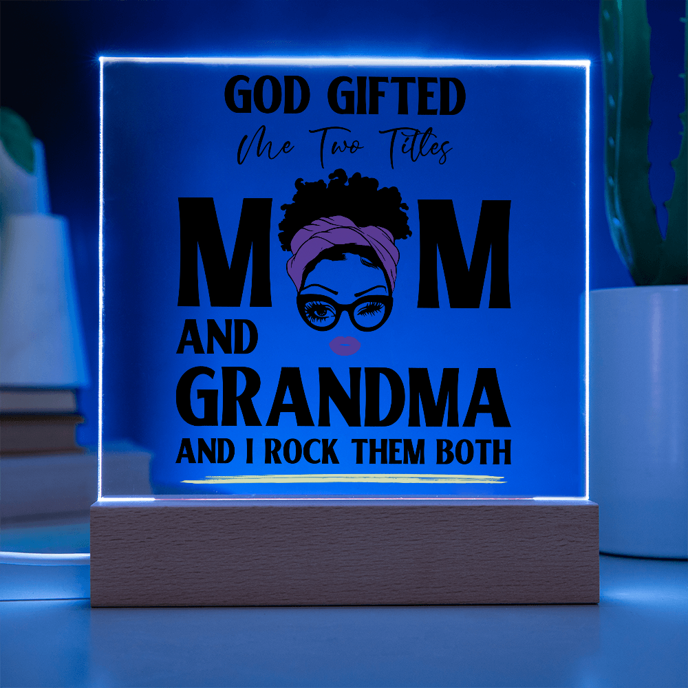 God Gifted – Empowerment Acrylic LED Plaque