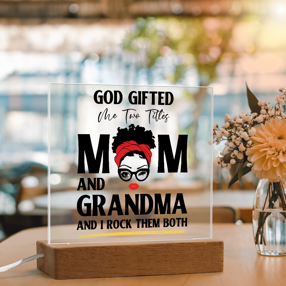 God Gifted – Empowerment Acrylic LED Plaque