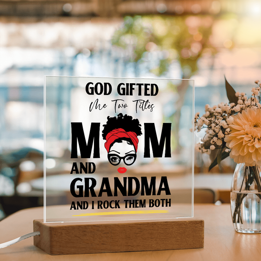 God Gifted – Empowerment Acrylic LED Plaque