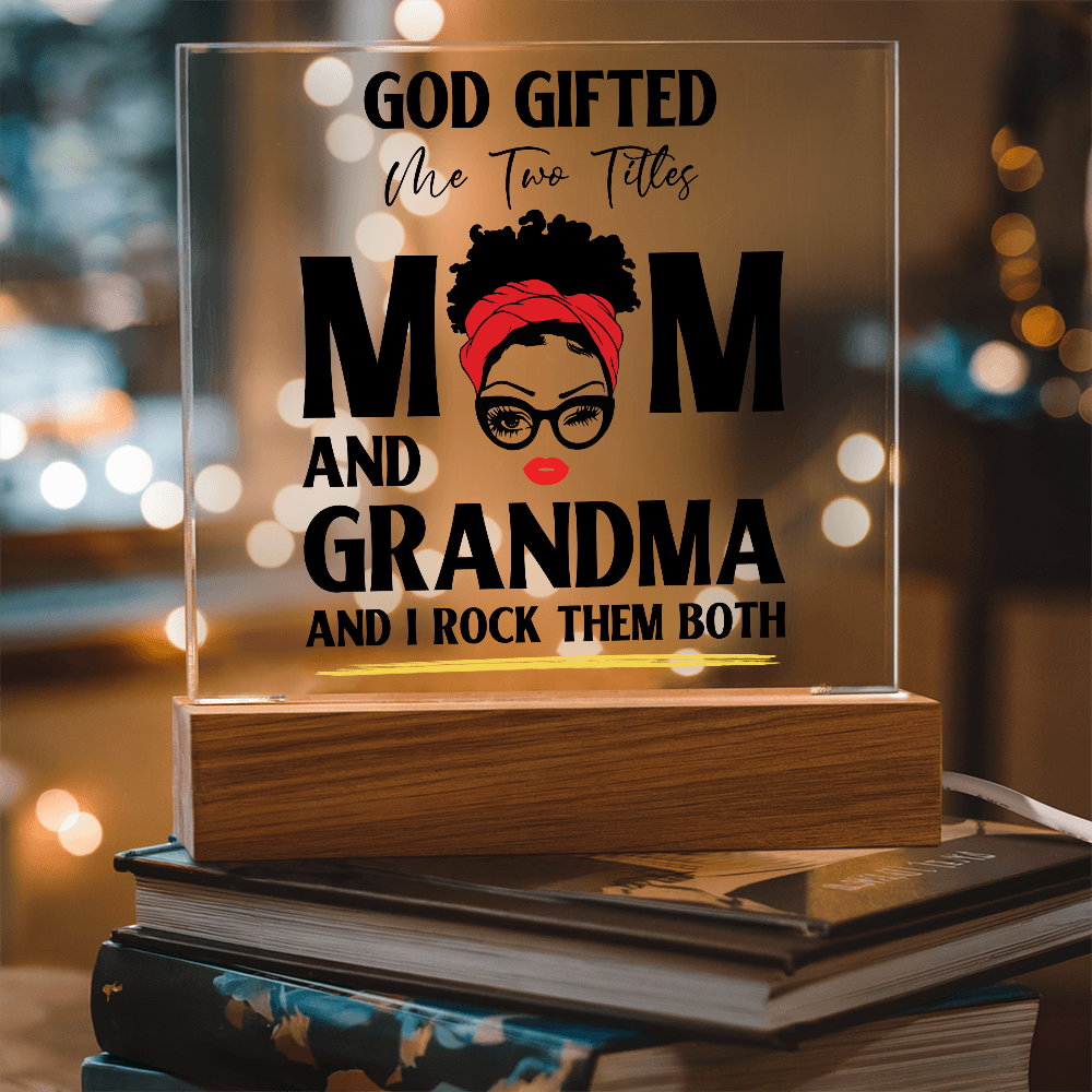 God Gifted – Empowerment Acrylic LED Plaque