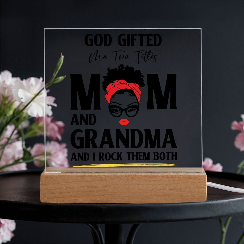 God Gifted – Empowerment Acrylic LED Plaque