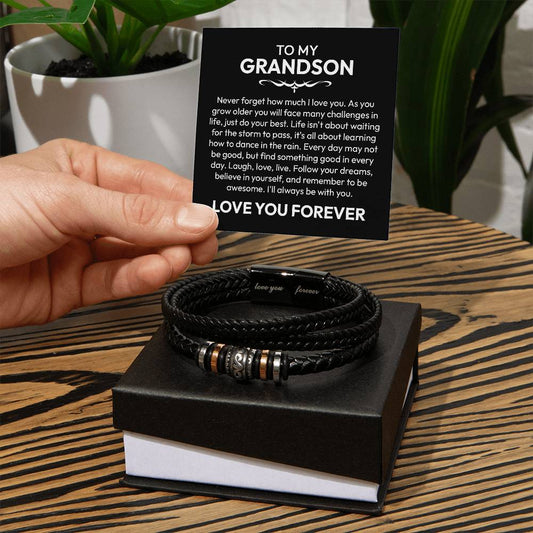 To My Grandson Bracelet – Love You Forever Gift