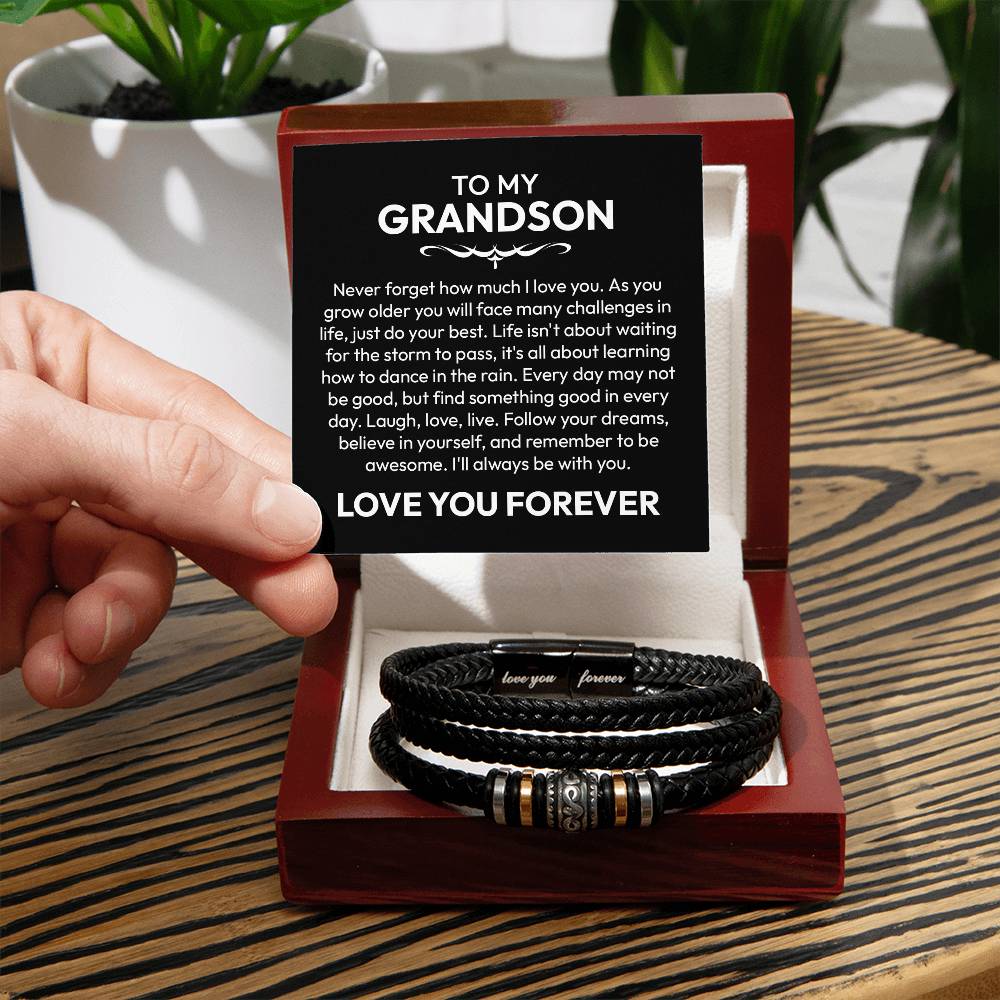 To My Grandson Bracelet – Love You Forever Gift