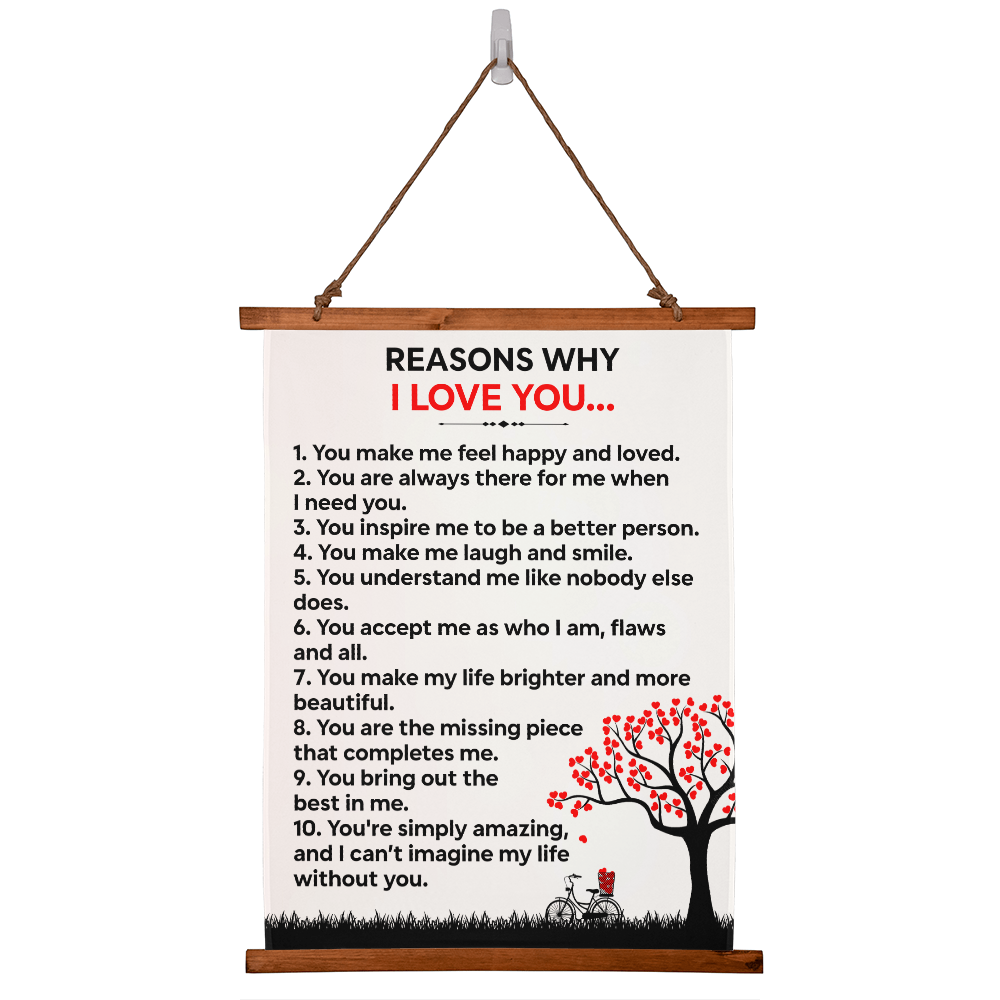 Reasons Why I Love You (Wall Tapestry)