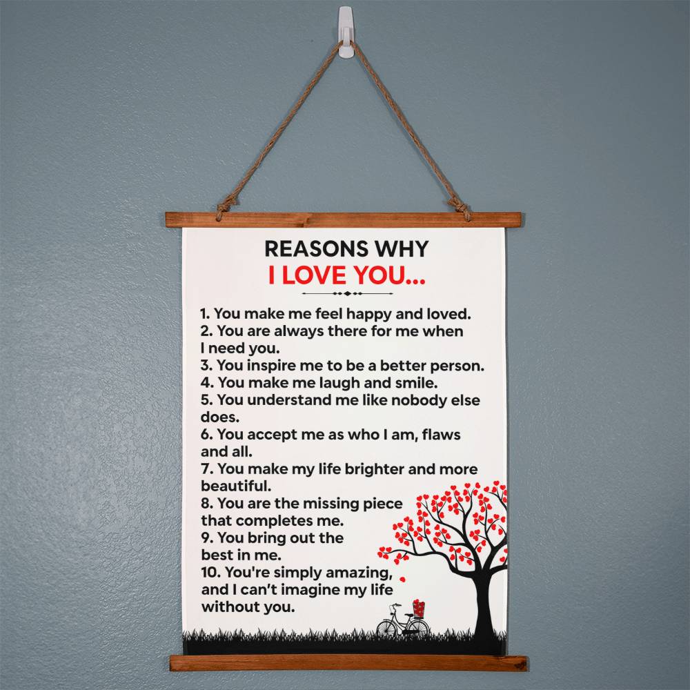 Reasons Why I Love You (Wall Tapestry)