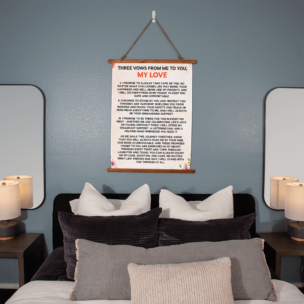 Three Vows From Me To You (Wall Tapestry)