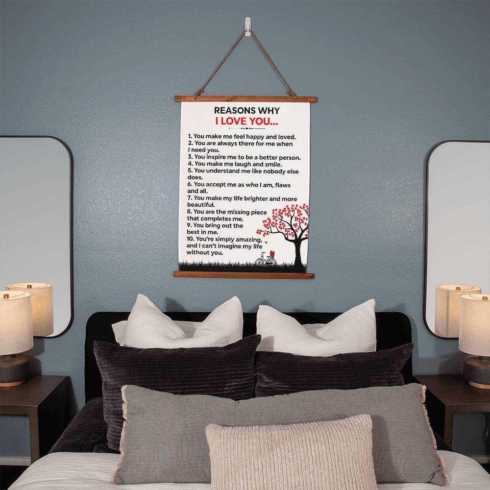 Reasons Why I Love You (Wall Tapestry)
