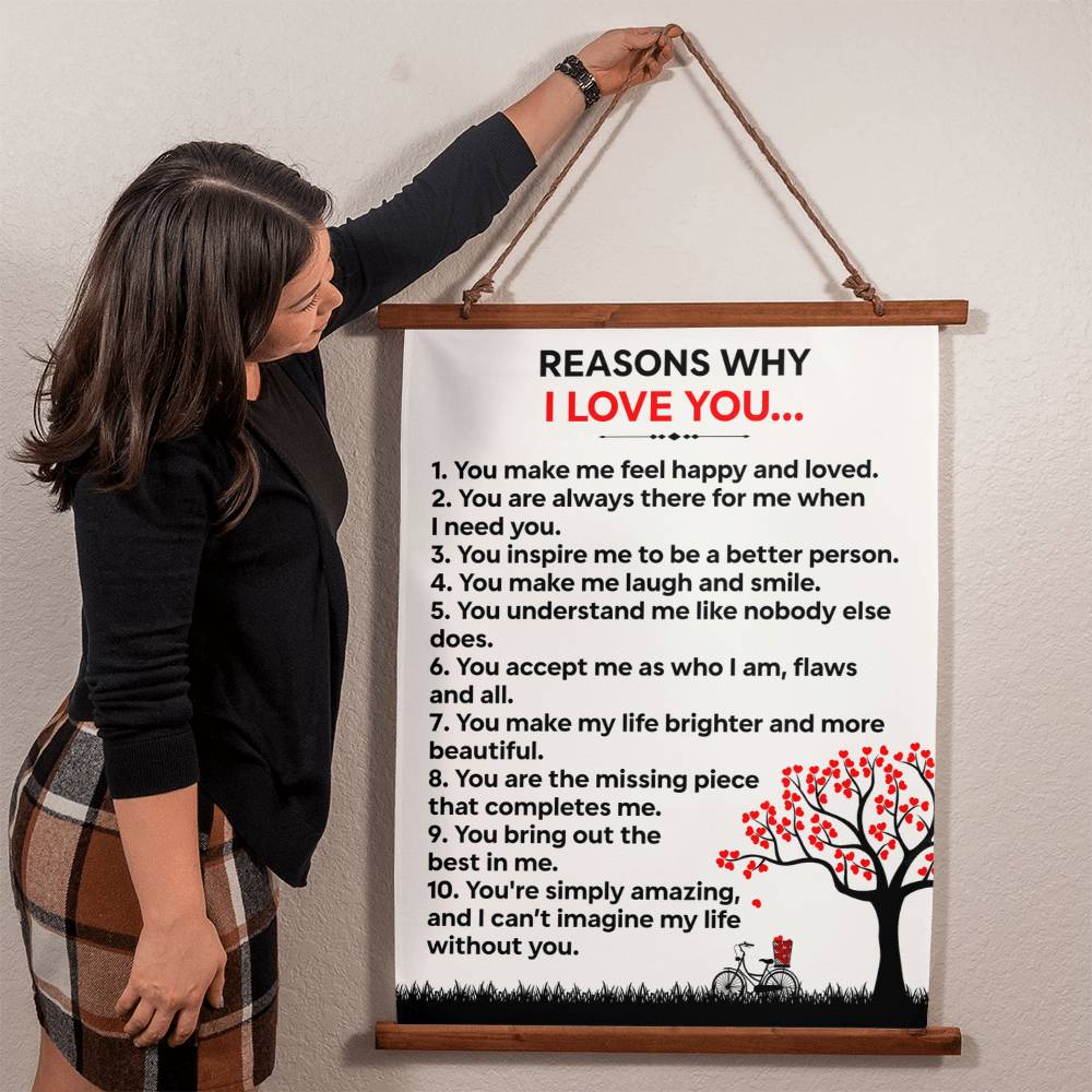 Reasons Why I Love You (Wall Tapestry)