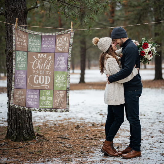 I Am A Child Of God Christian Blanket – Faith Scripture Throw Gift