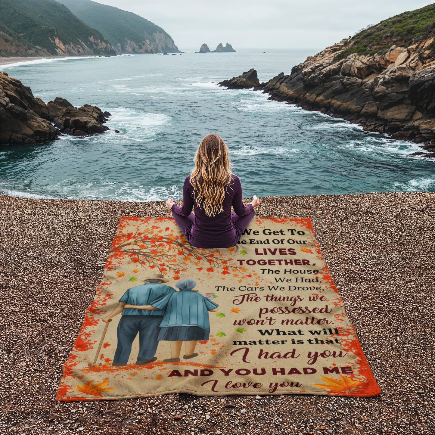 When We Get To The End Of Our Lives Together Blanket – Sentimental Coral Fleece
