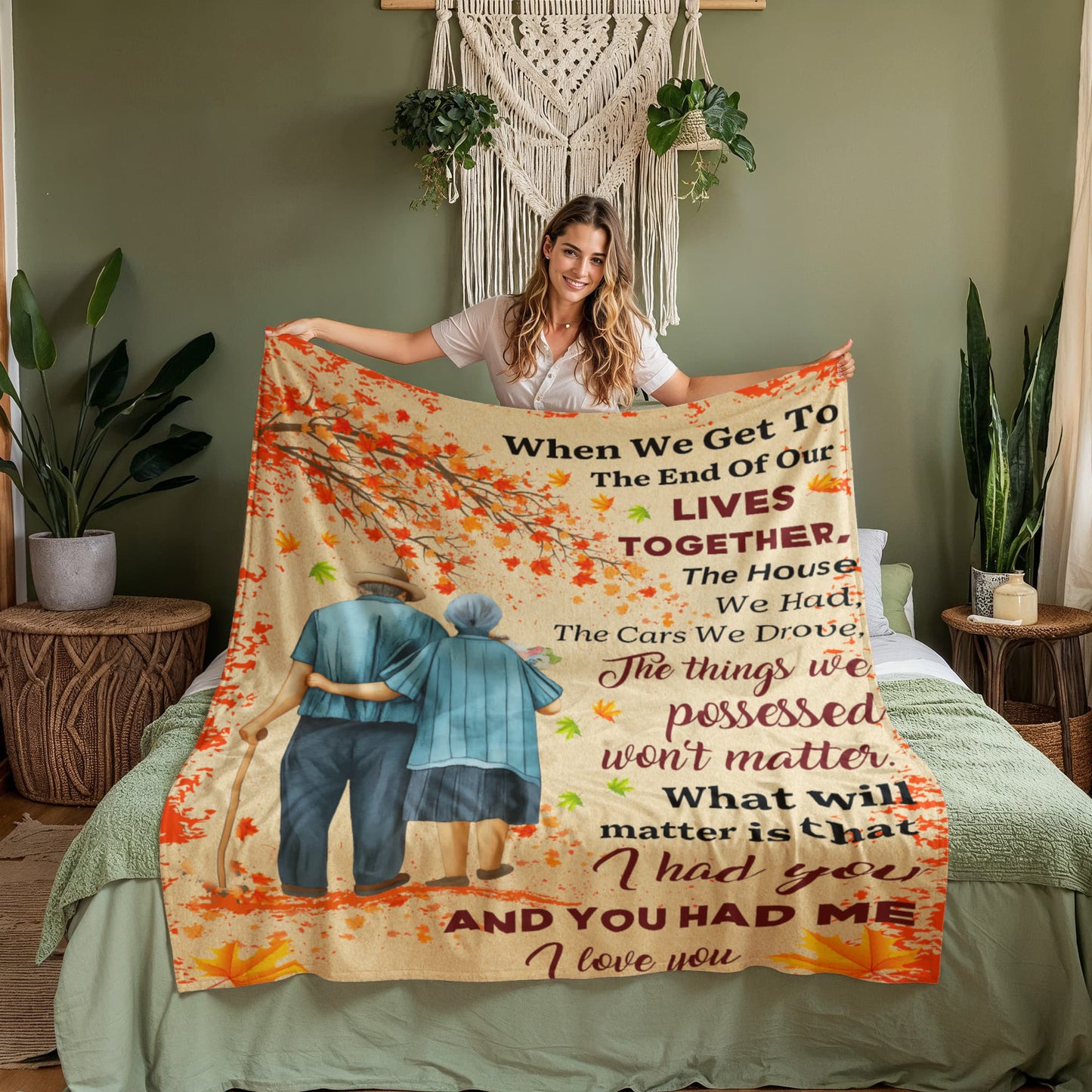 When We Get To The End Of Our Lives Together Blanket – Sentimental Coral Fleece