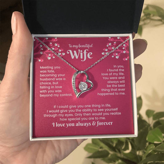To My Beautiful Wife – I Love You Always Necklace