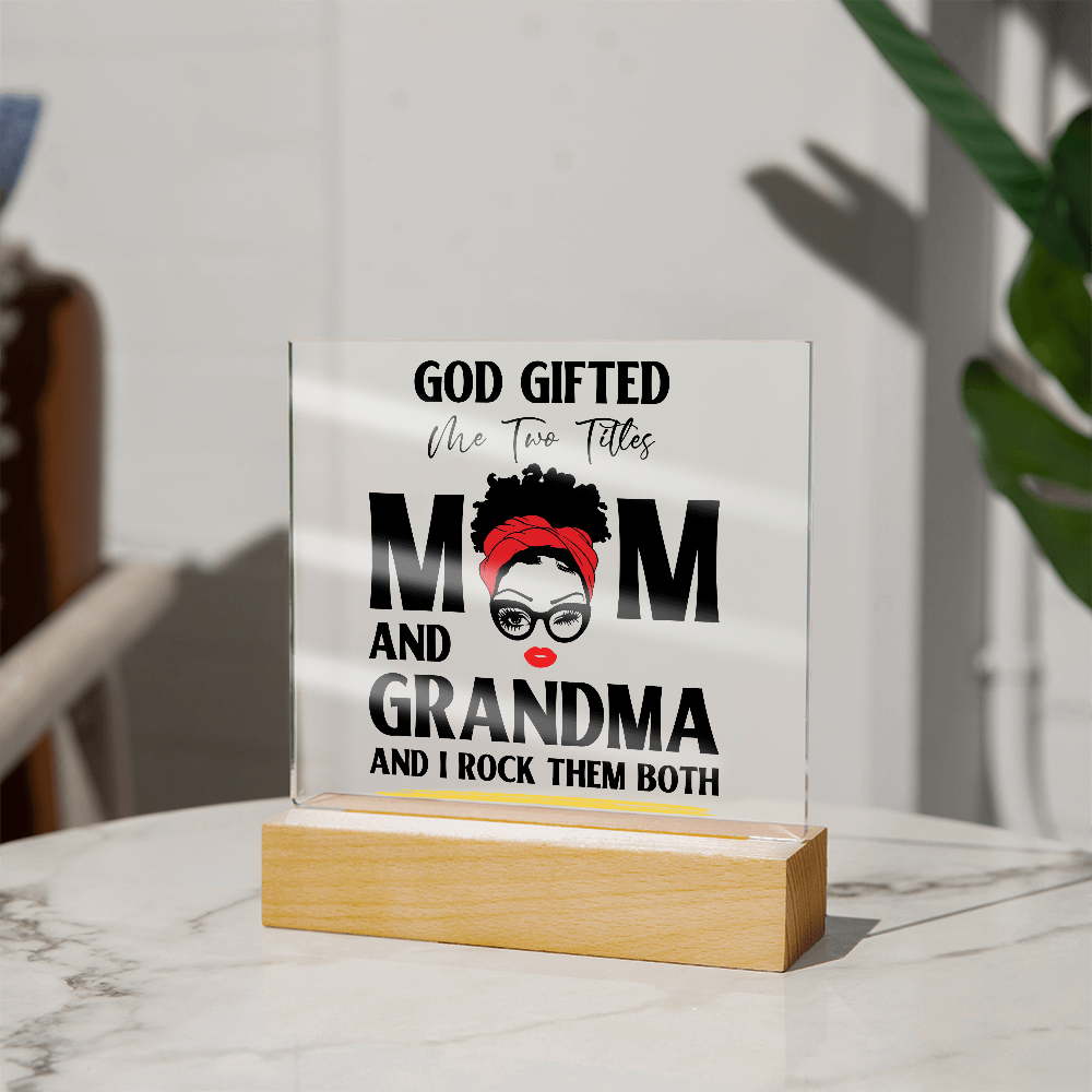 God Gifted – Empowerment Acrylic LED Plaque
