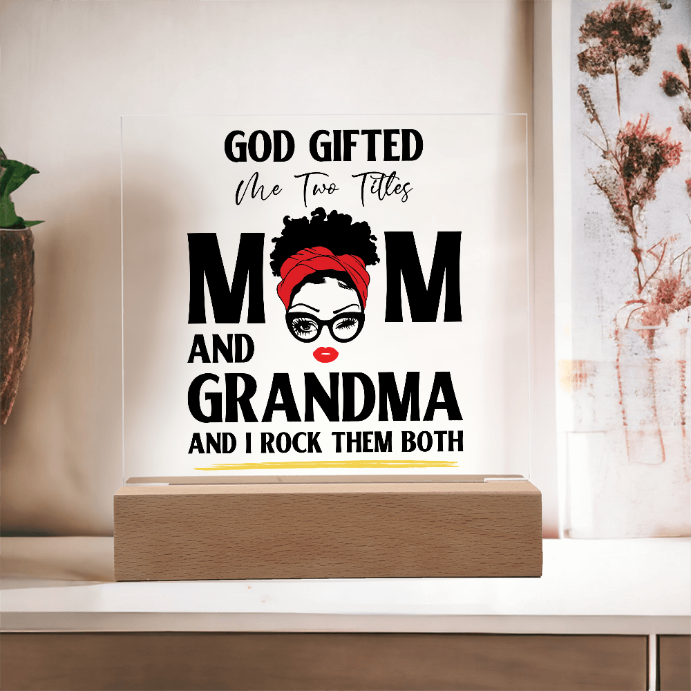 God Gifted – Empowerment Acrylic LED Plaque