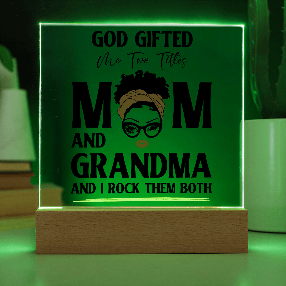 God Gifted – Empowerment Acrylic LED Plaque