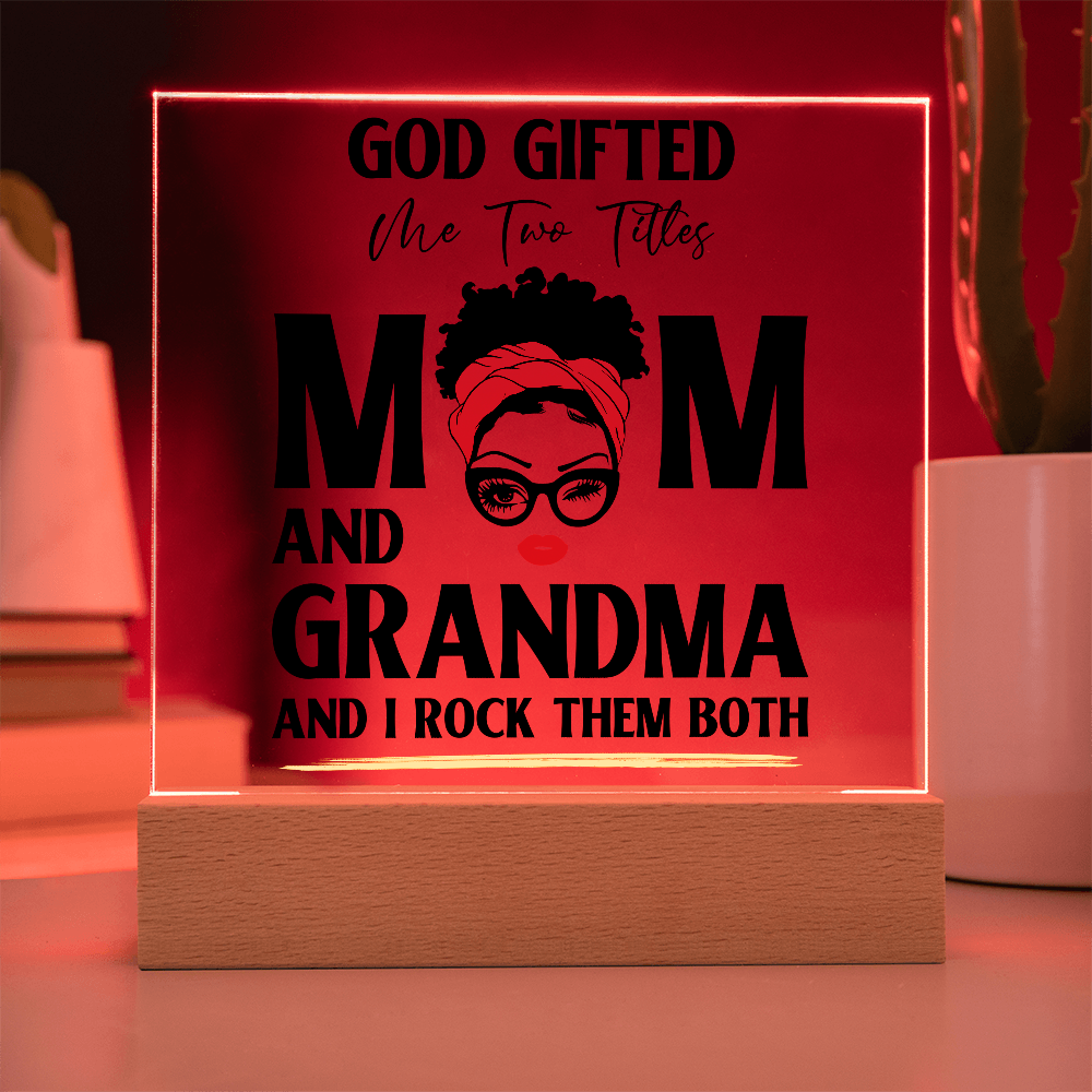 God Gifted – Empowerment Acrylic LED Plaque