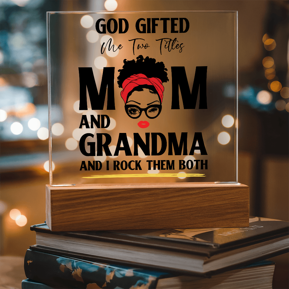 God Gifted – Empowerment Acrylic LED Plaque