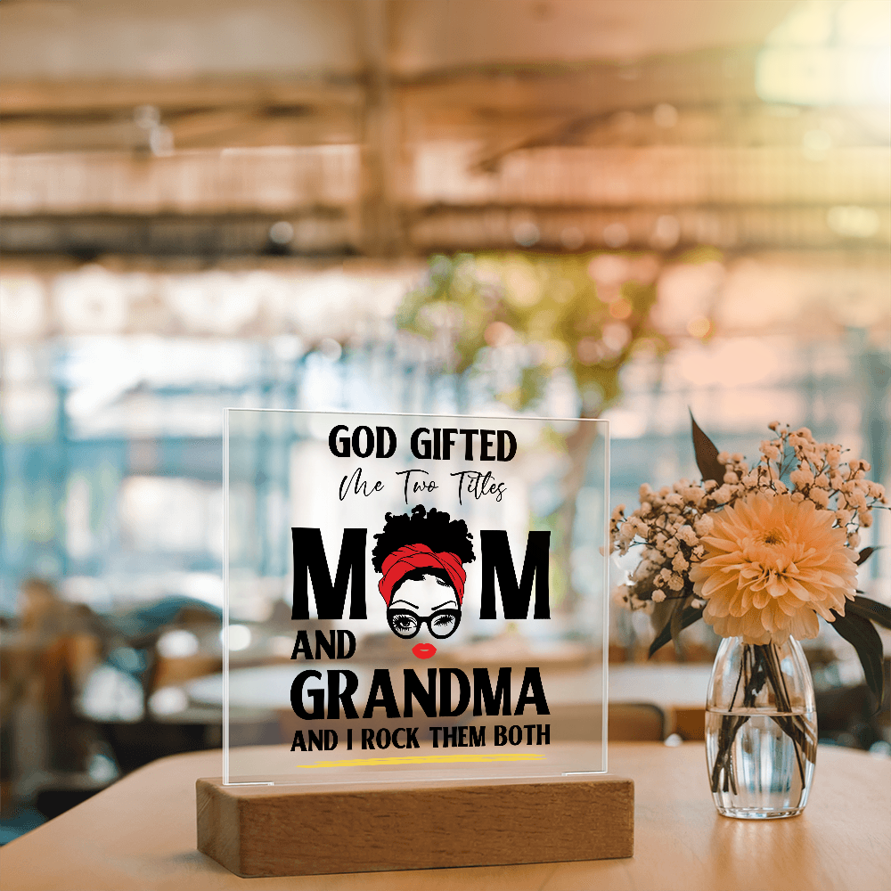 God Gifted – Empowerment Acrylic LED Plaque